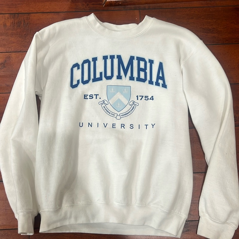 columbia university crewneck sweater